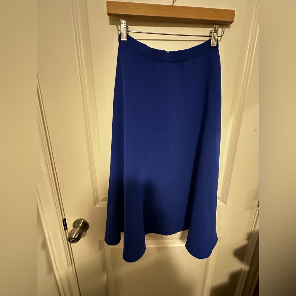 Blue midi skirt